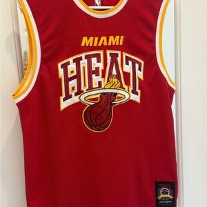 NBA Miami Heat Red and Yellow Jersey